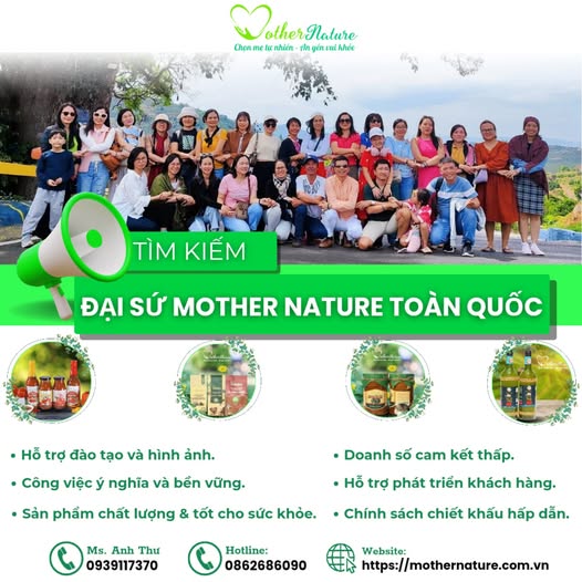 DANH SÁCH ĐẠI SỨ MOTHER NATURE TOÀN QUỐC